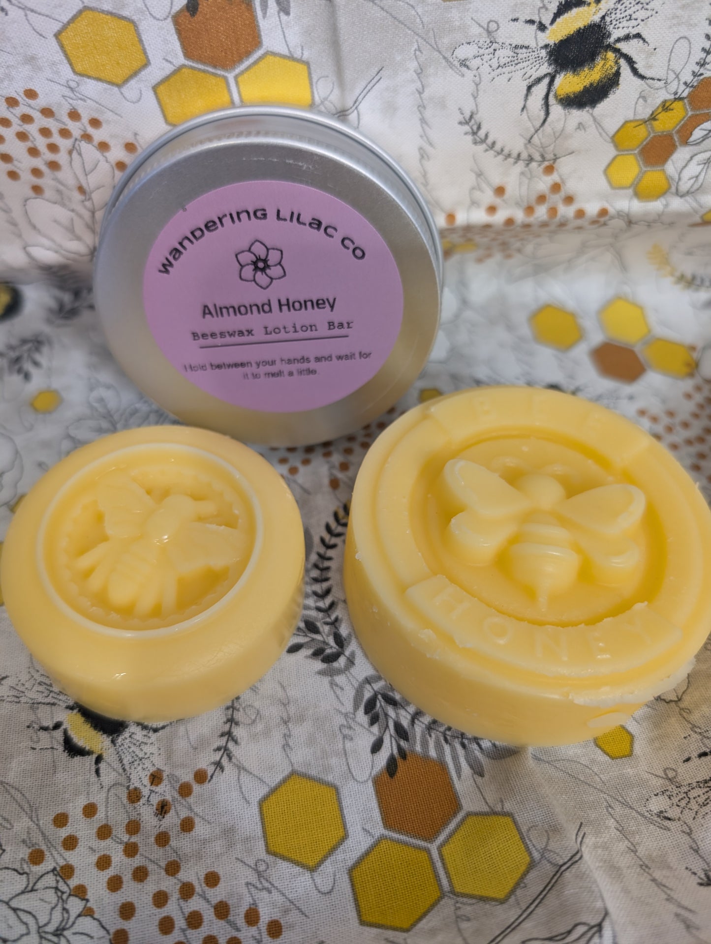 Almond Honey Beeswax Lotion Bar